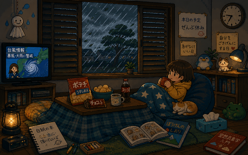 台風休みの秘密基地